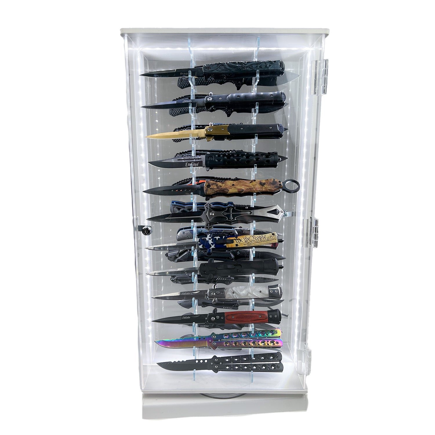 Rotating Countertop LED Knife Display Rotating Countertop LED Knife Display